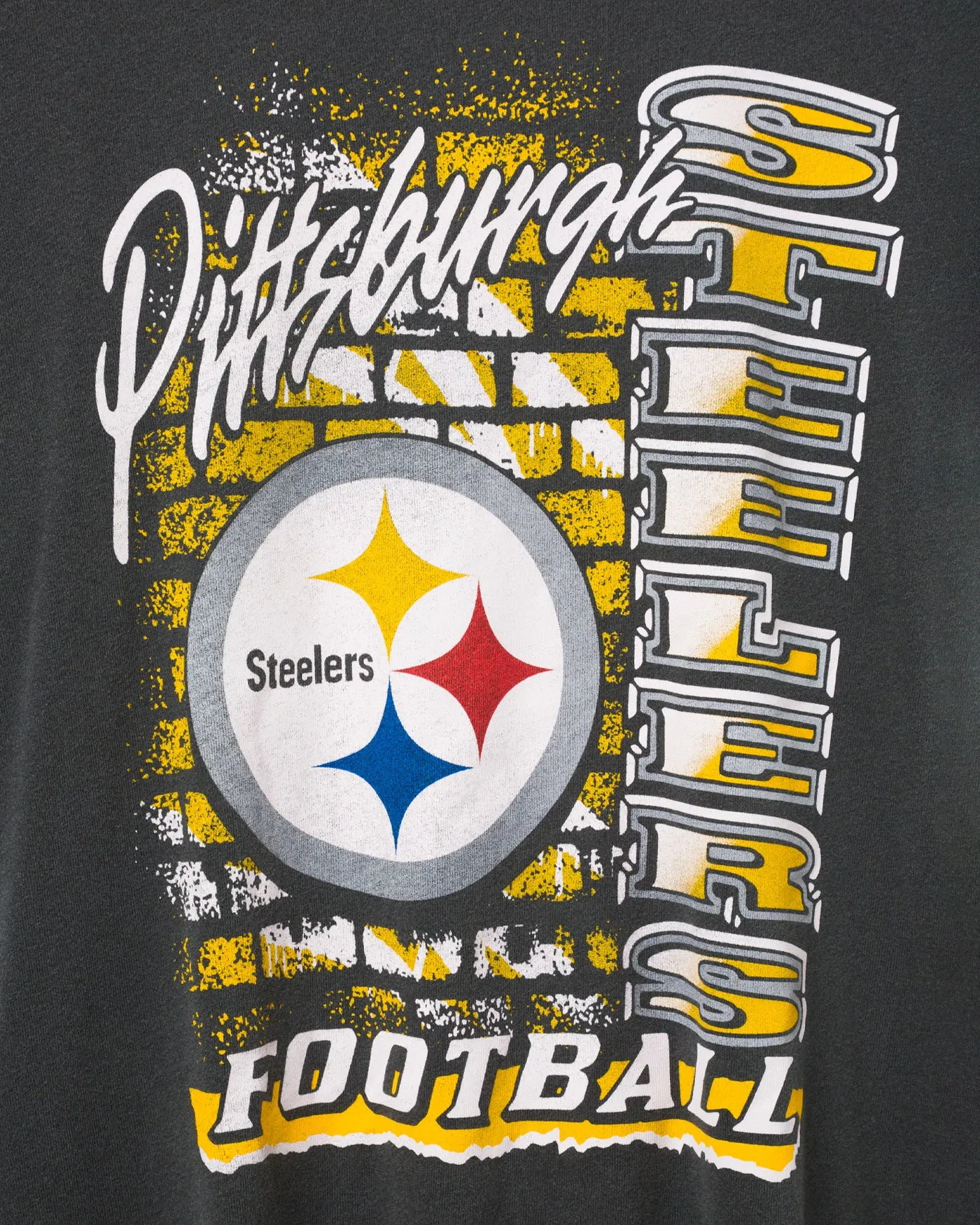 Women's Pittsburgh Steelers Brick Vintage Tee sold by Junk Food Clothing product image thumbnail 3