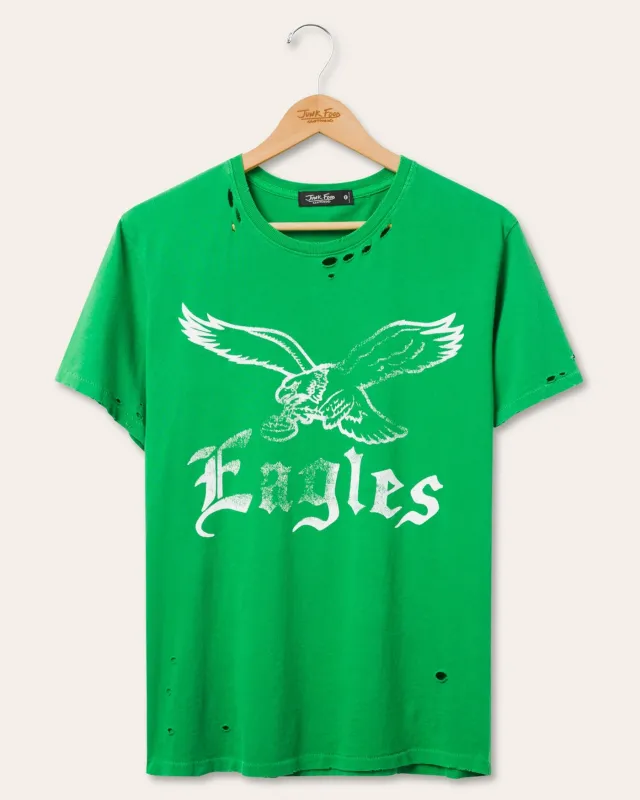 Philadelphia Eagles Fly Vintage Destroy Tee sold by Junk Food Clothing