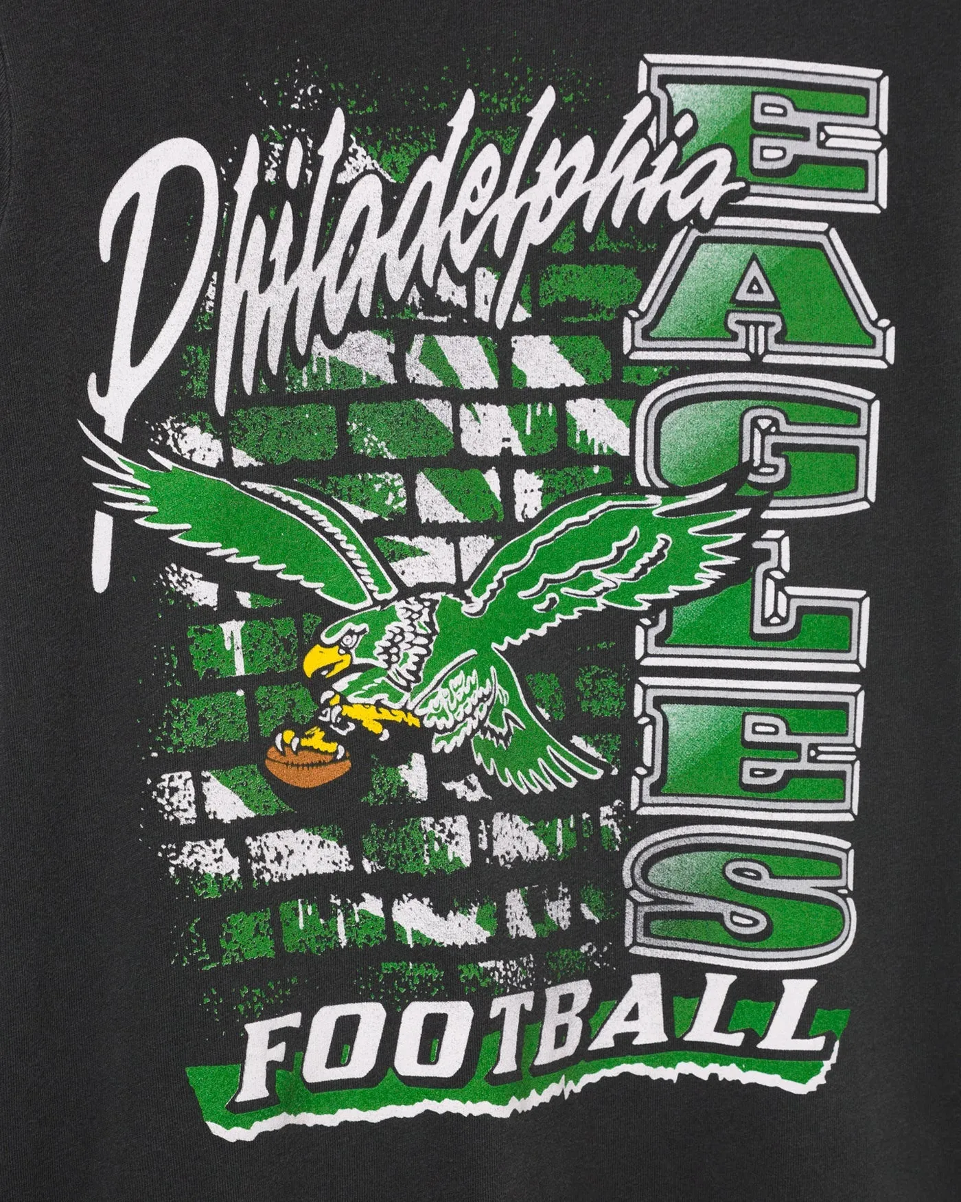 Women's Philadelphia Eagles Brick Vintage Tee sold by Junk Food Clothing product image thumbnail 3
