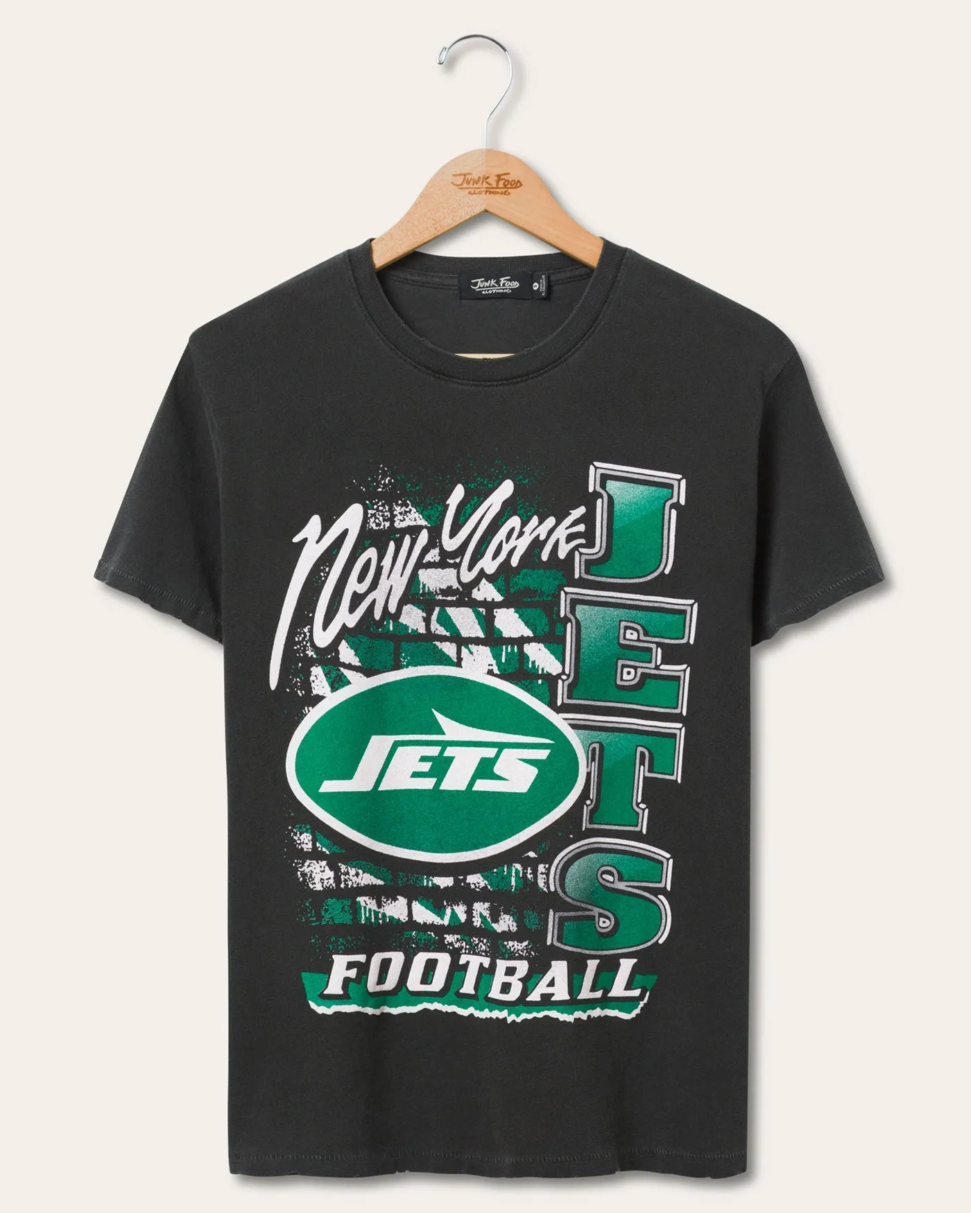 Women's New York Jets Brick Vintage Tee sold by Junk Food Clothing