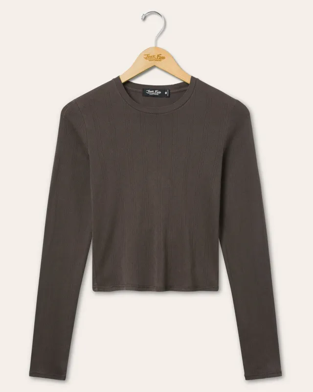 Womens Pointelle Long Sleeve sold by Junk Food Clothing