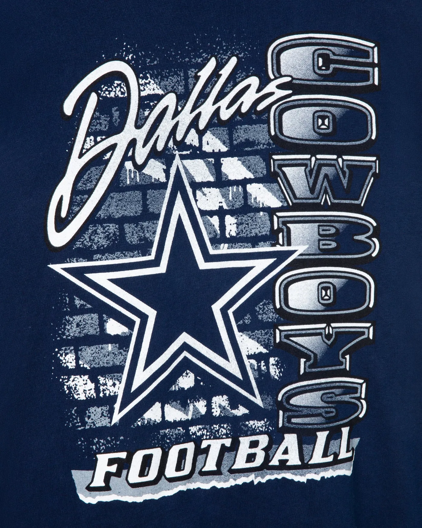 Women's Dallas Cowboys Brick Vintage Tee sold by Junk Food Clothing product image thumbnail 3