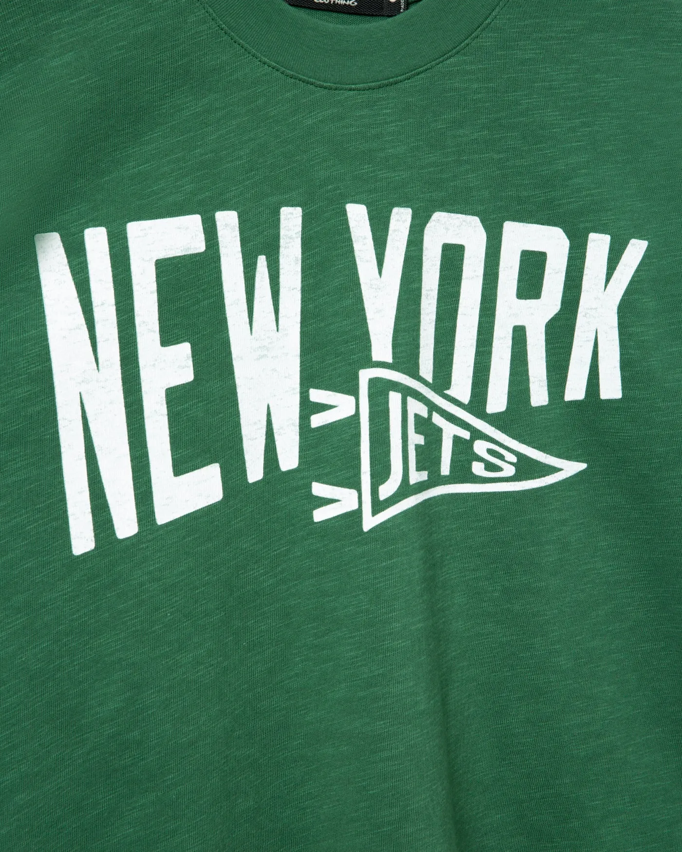 Women's New York Jets Dual Threat Mock Neck Crop Tee sold by Junk Food Clothing product image thumbnail 3