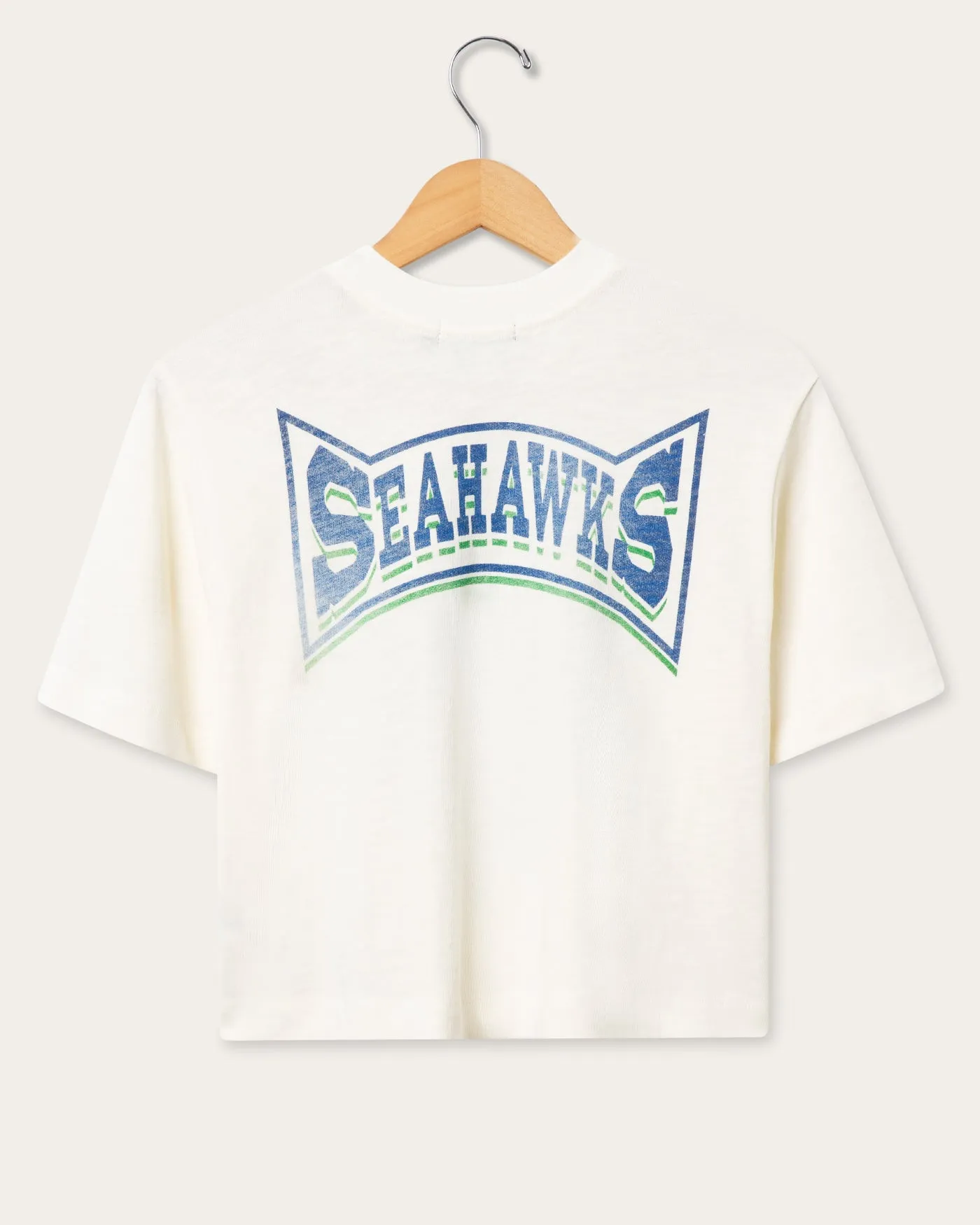 Women's Seattle Seahawks Mock Neck Crop Tee sold by Junk Food Clothing product image thumbnail 2