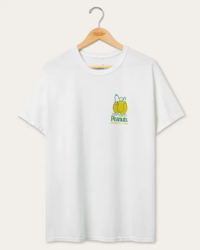 Peanuts Raquetball Club Flea Market Tee sold by Junk Food Clothing