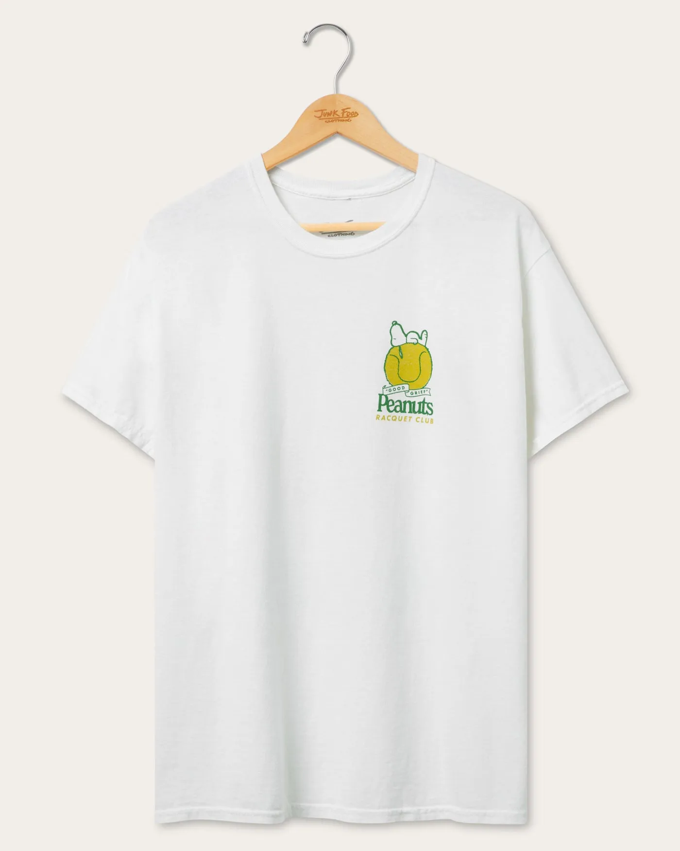 Peanuts Raquetball Club Flea Market Tee sold by Junk Food Clothing