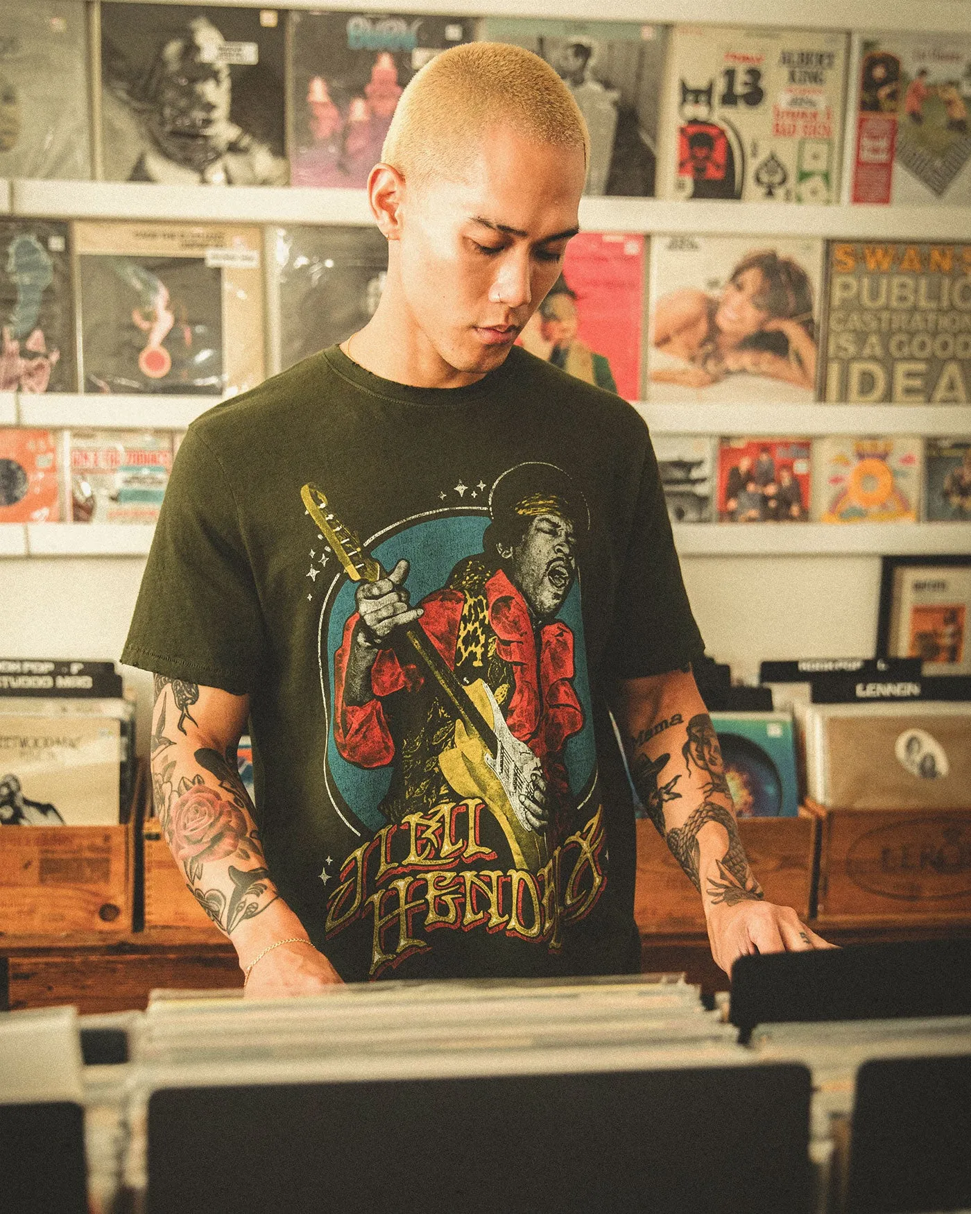 Jimi Hendrix Vintage Tee sold by Junk Food Clothing product image thumbnail 3