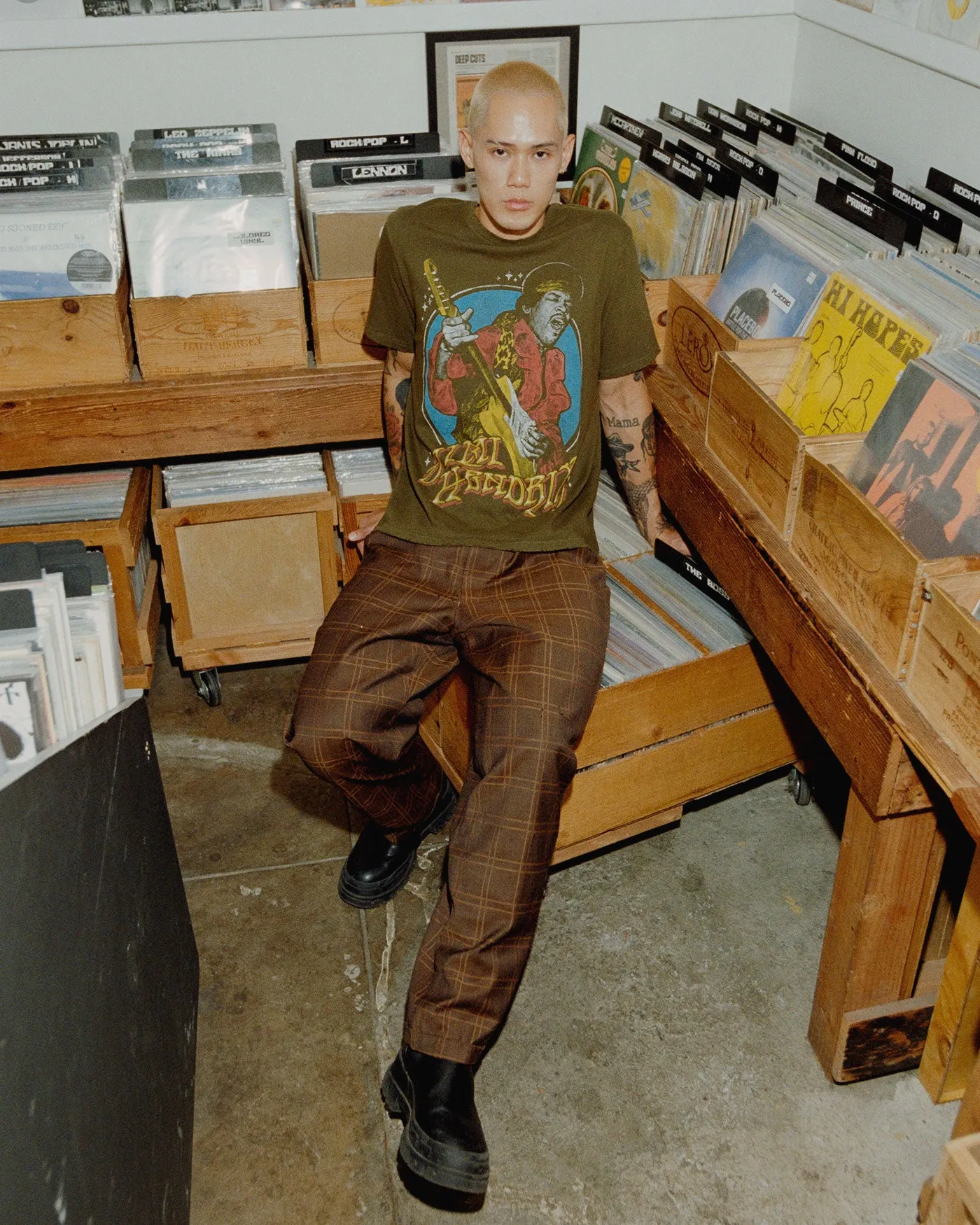 Jimi Hendrix Vintage Tee sold by Junk Food Clothing product image thumbnail 2