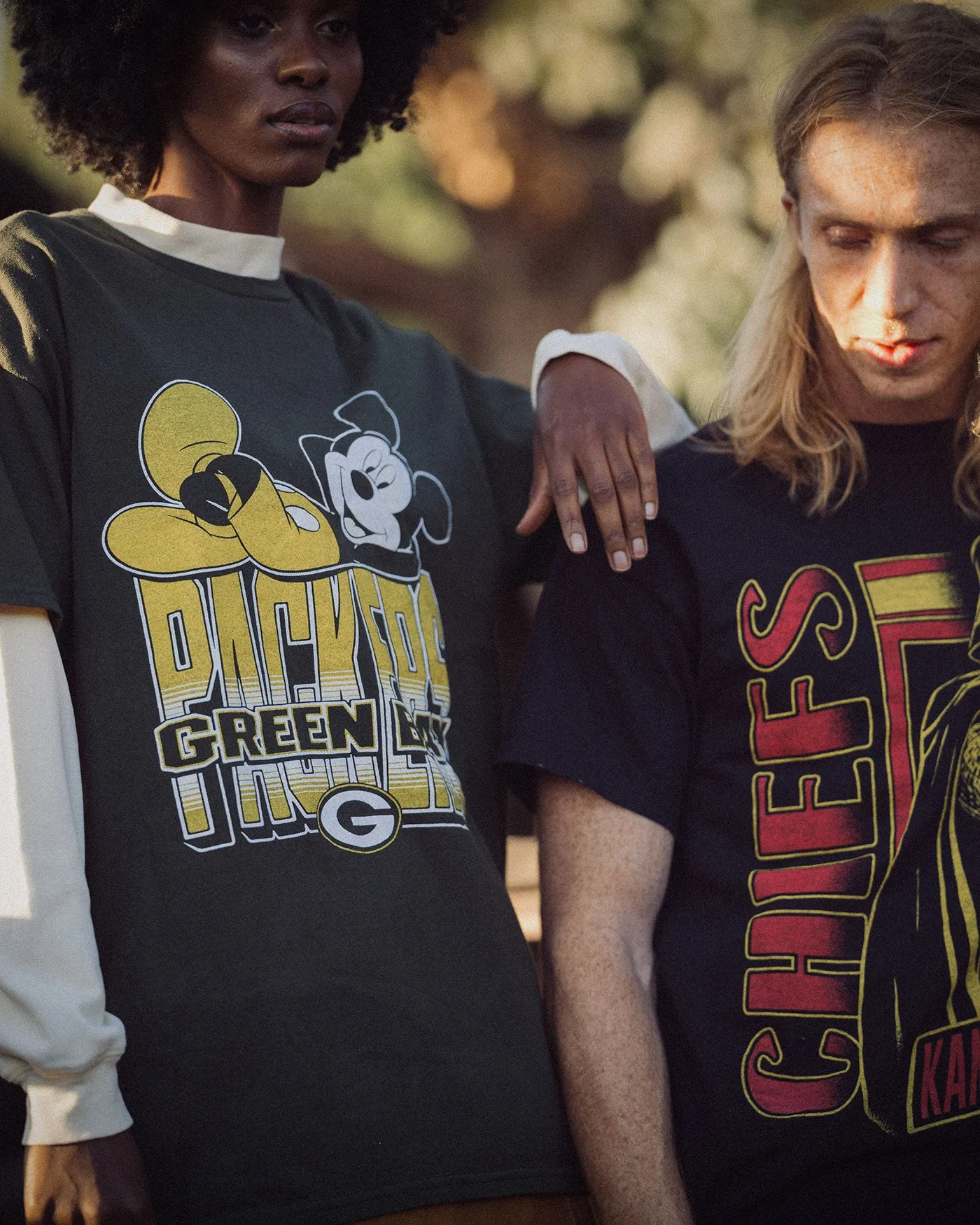 Green Bay Packers Mickey Kick Back Tee sold by Junk Food Clothing product image thumbnail 2