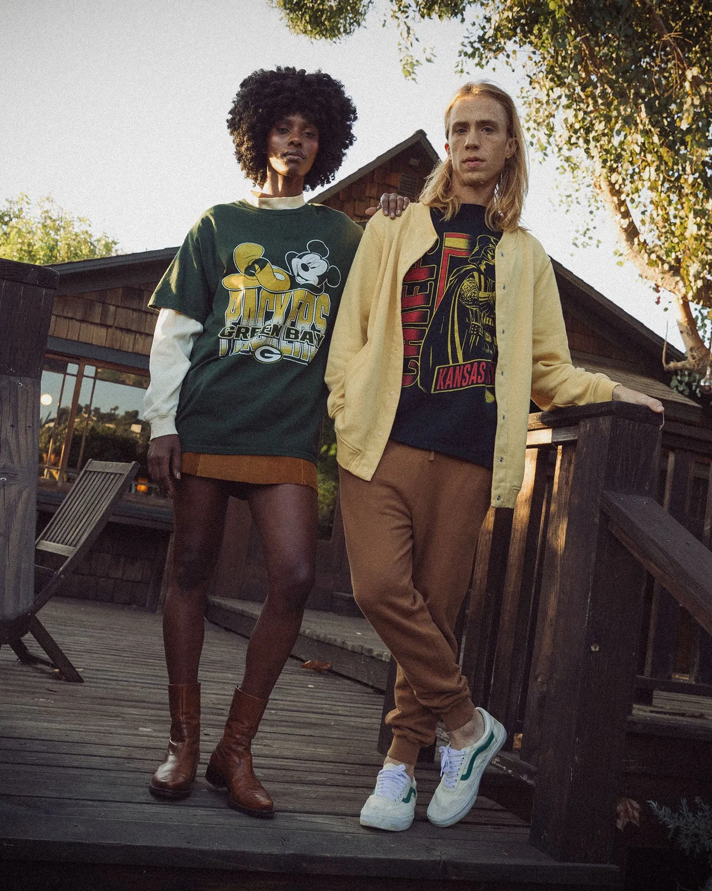 Green Bay Packers Mickey Kick Back Tee sold by Junk Food Clothing product image thumbnail 3