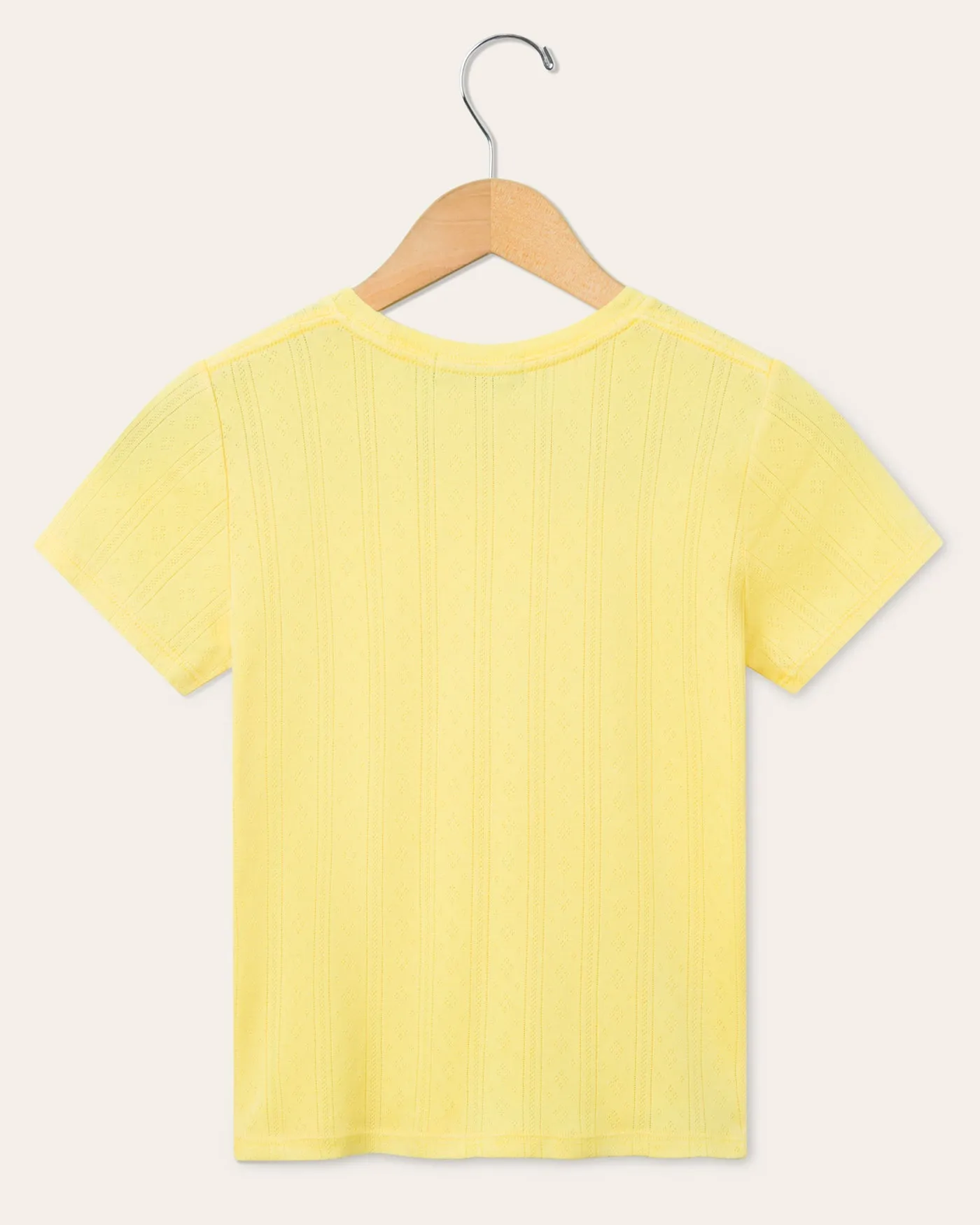 Womens Pointelle Short Sleeve Tee sold by Junk Food Clothing product image thumbnail 2