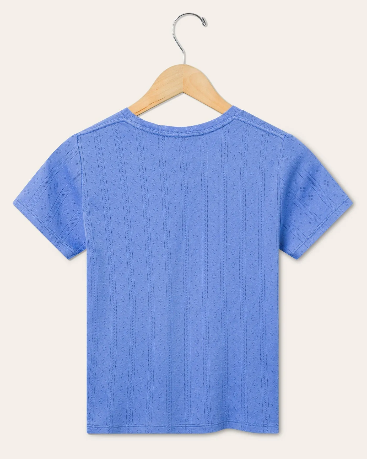 Womens Pointelle Short Sleeve Tee sold by Junk Food Clothing product image thumbnail 2