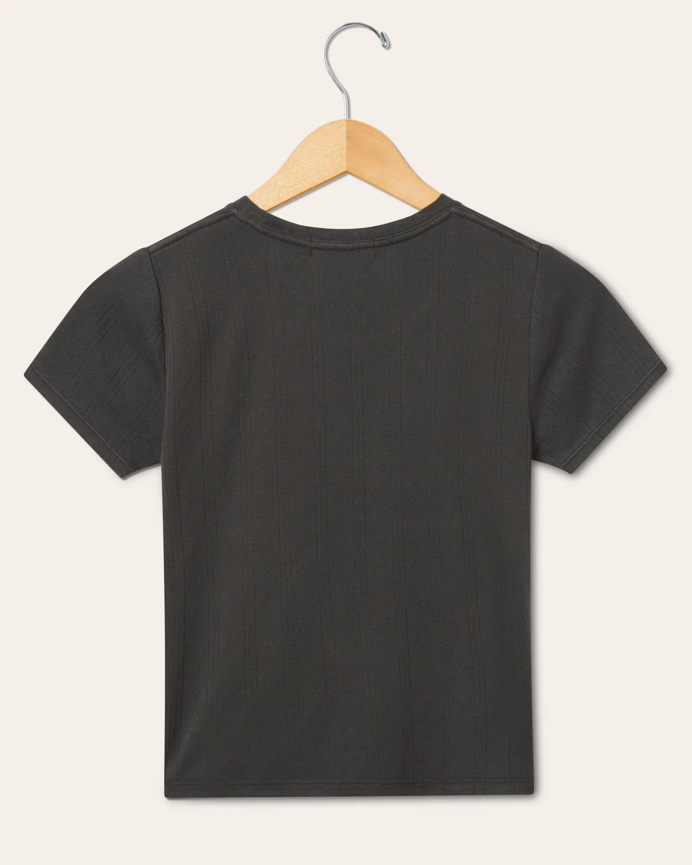 Womens Pointelle Short Sleeve Tee sold by Junk Food Clothing product image thumbnail 2