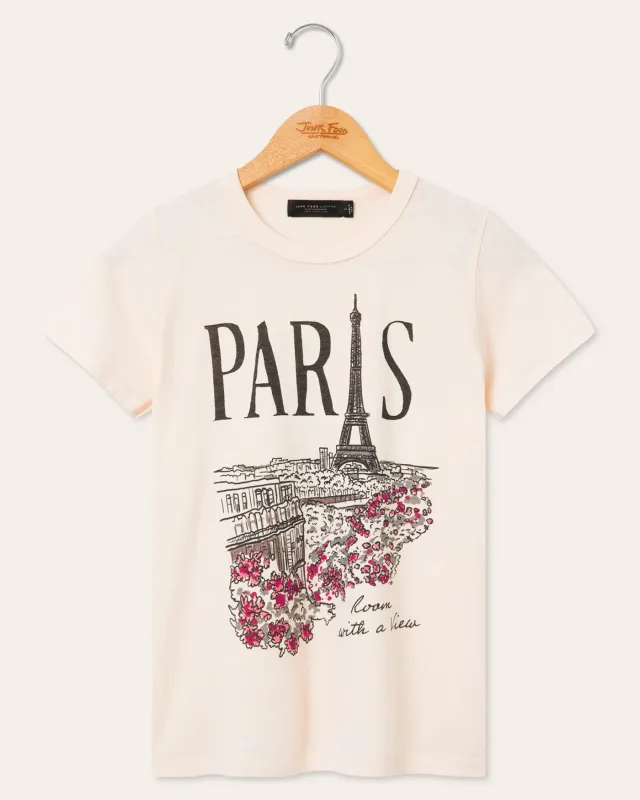 Women's Paris Room With a View Original Tee made by Junk Food Clothing