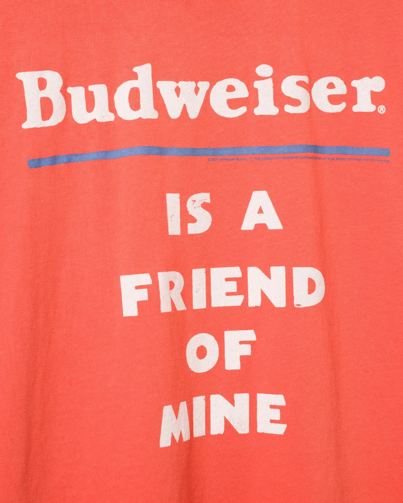 Budweiser is a Friend of Mine Vintage Tee sold by Junk Food Clothing product image thumbnail 3