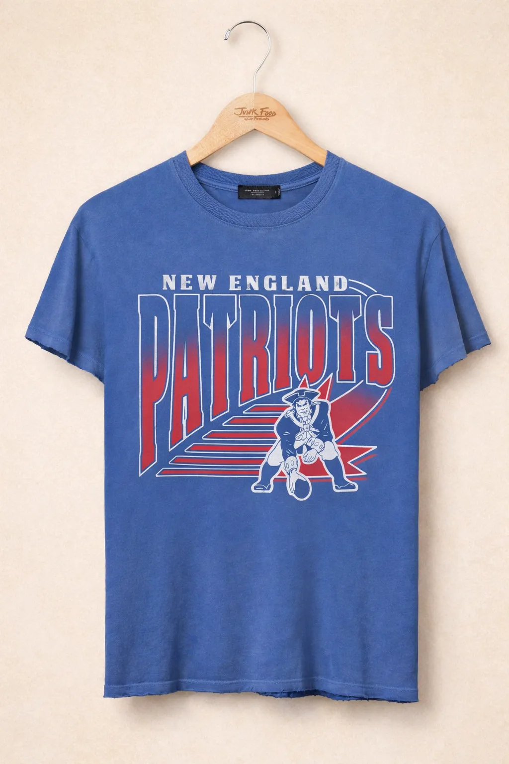 Women's New England Patriots Vintage Tee sold by Junk Food Clothing