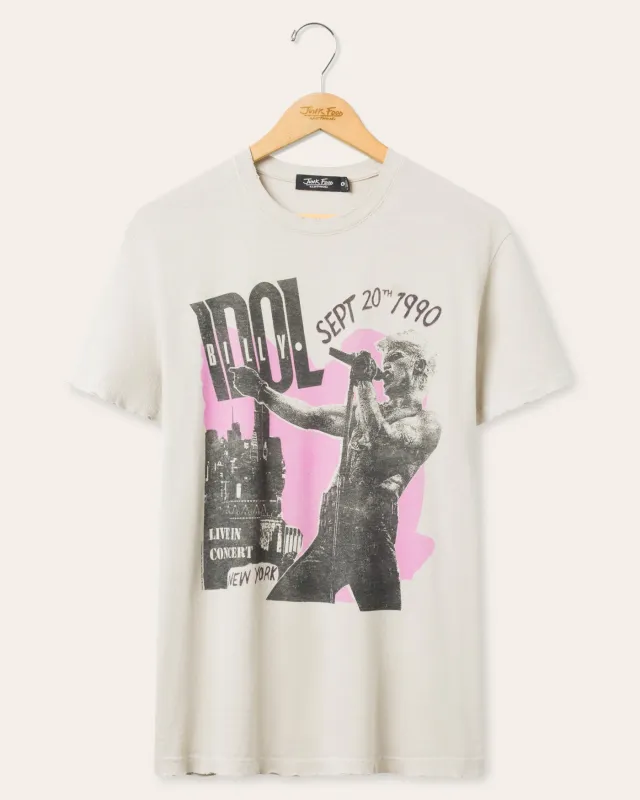 Billy Idol 1990 Vintage Tee sold by Junk Food Clothing