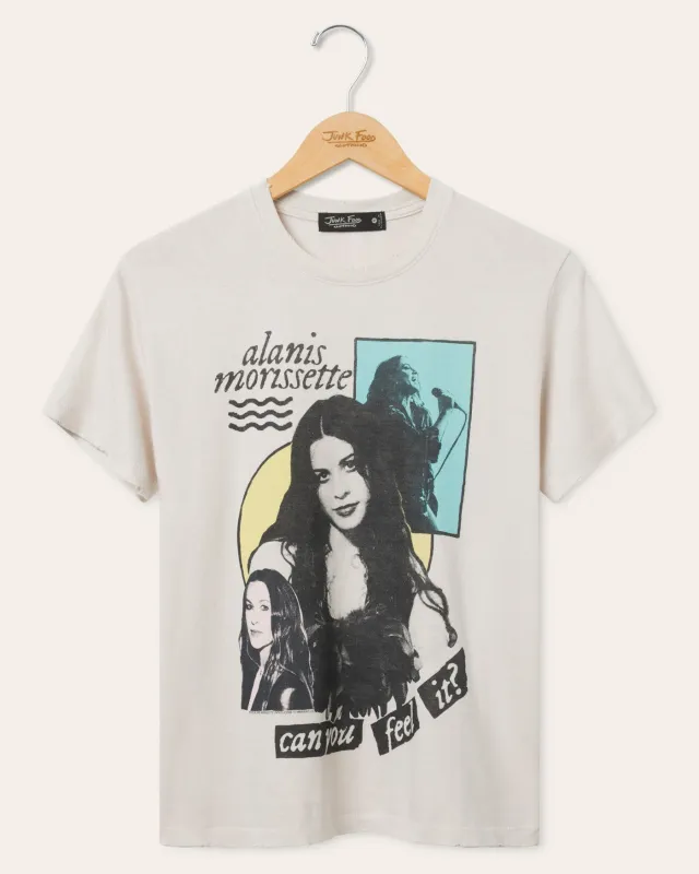 Women's Alanis Morissette Can You Feel It Vintage Tee made by Junk Food Clothing