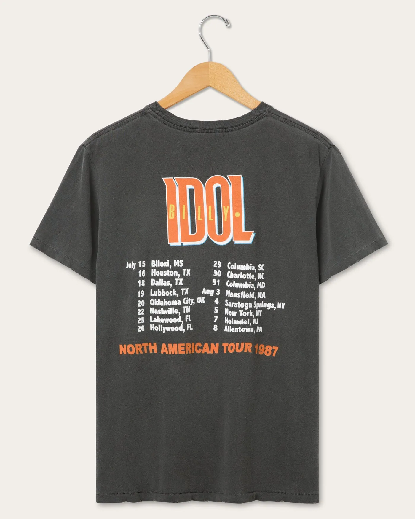 Billy Idol 1987 North American Tour Vintage Tee sold by Junk Food Clothing product image thumbnail 2