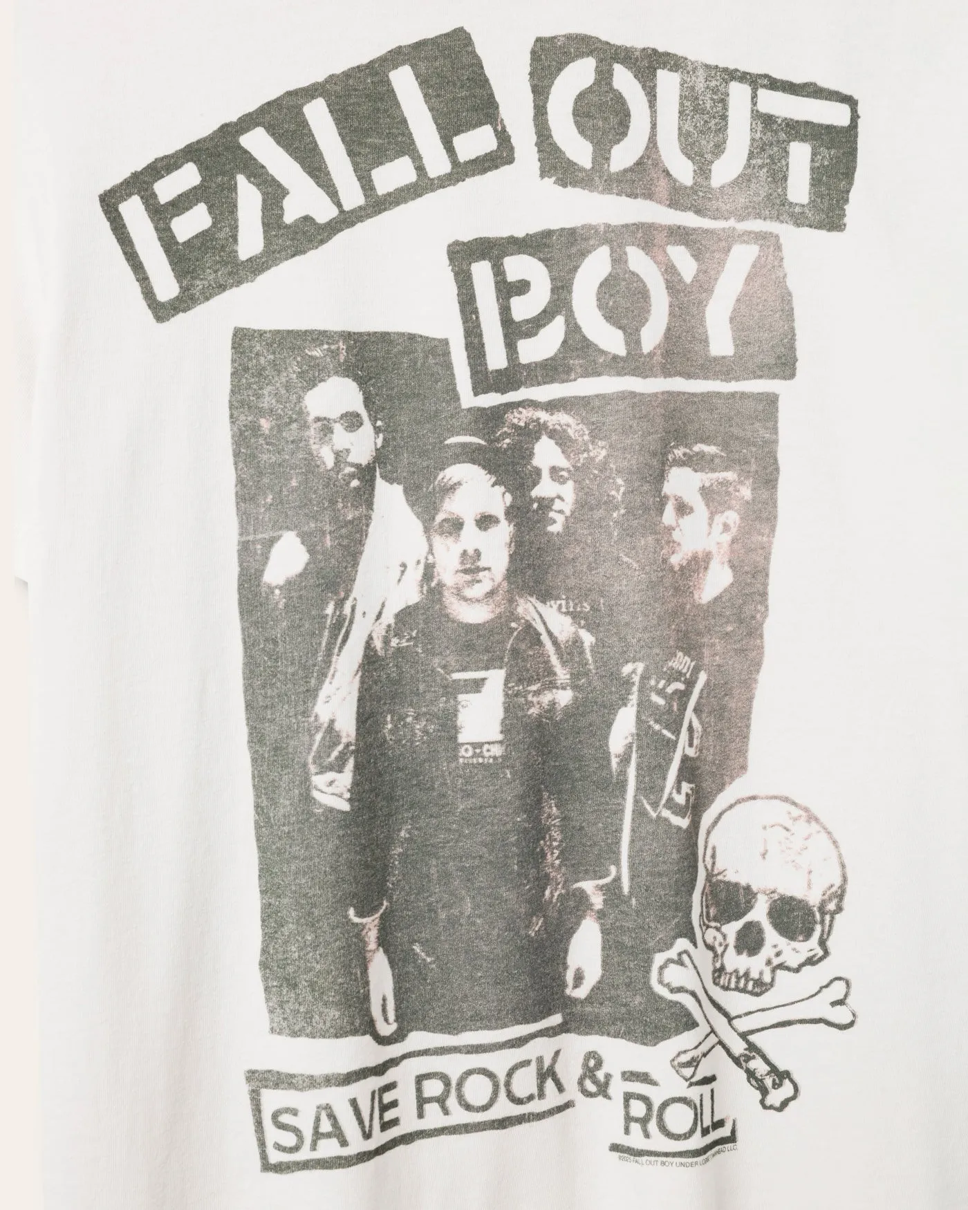 Fallout Boy Save Rock and Roll Vintage Tee sold by Junk Food Clothing product image thumbnail 3