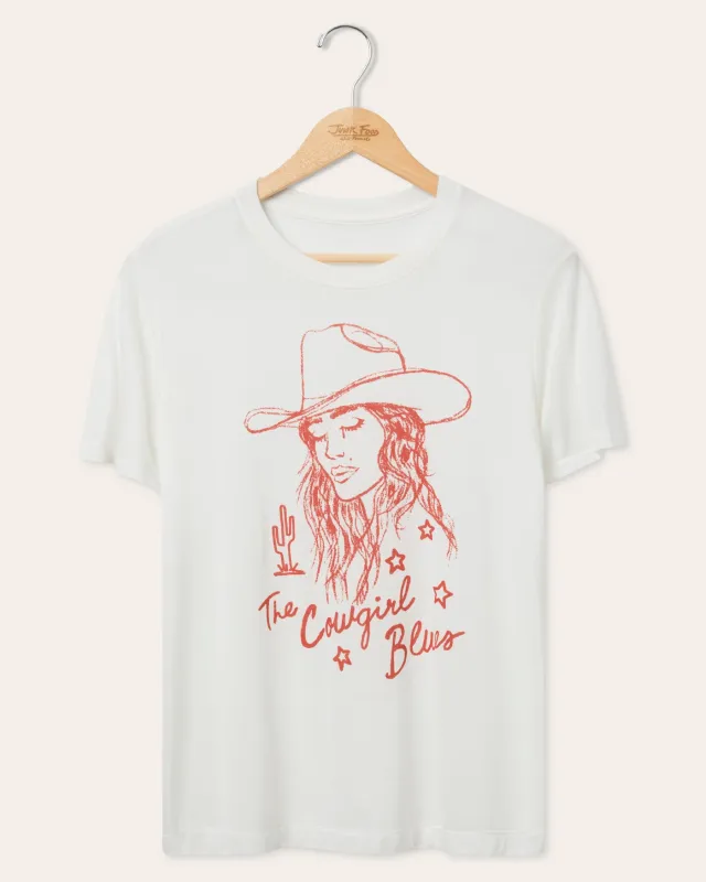 Women's The Cowgirl Blues Vintage Tissue Tee made by Junk Food Clothing