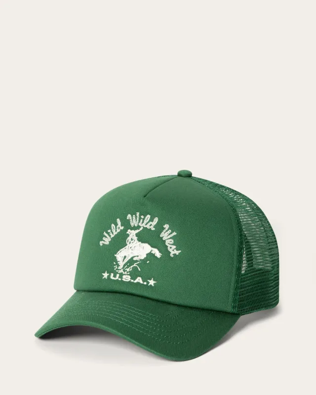 Wild Wild West Trucker Hat made by Junk Food Clothing