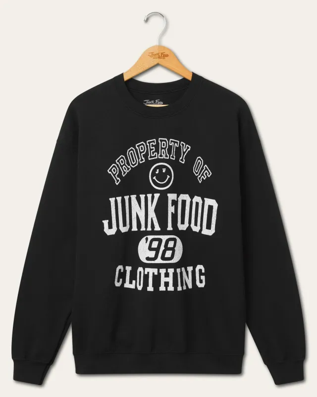 Property of Junk Food Flea Market Crew Fleece made by Junk Food Clothing