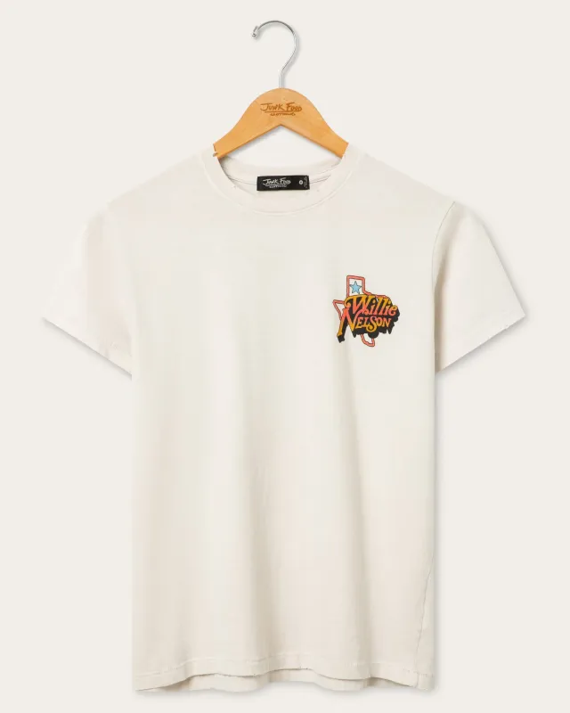 Women's Willie Nelson Always On My Mind Vintage Tee made by Junk Food Clothing