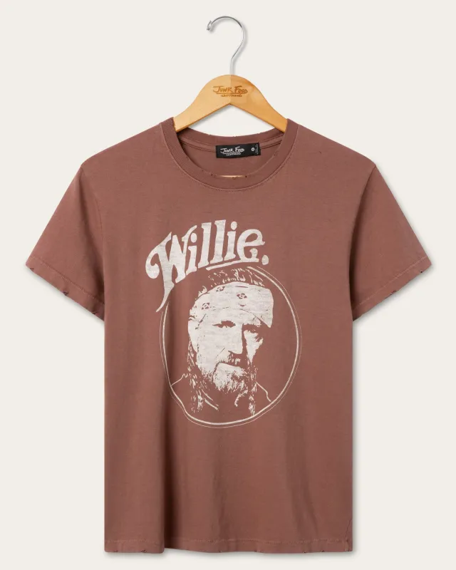Women's Willie Nelson and the Family Vintage Tee made by Junk Food Clothing