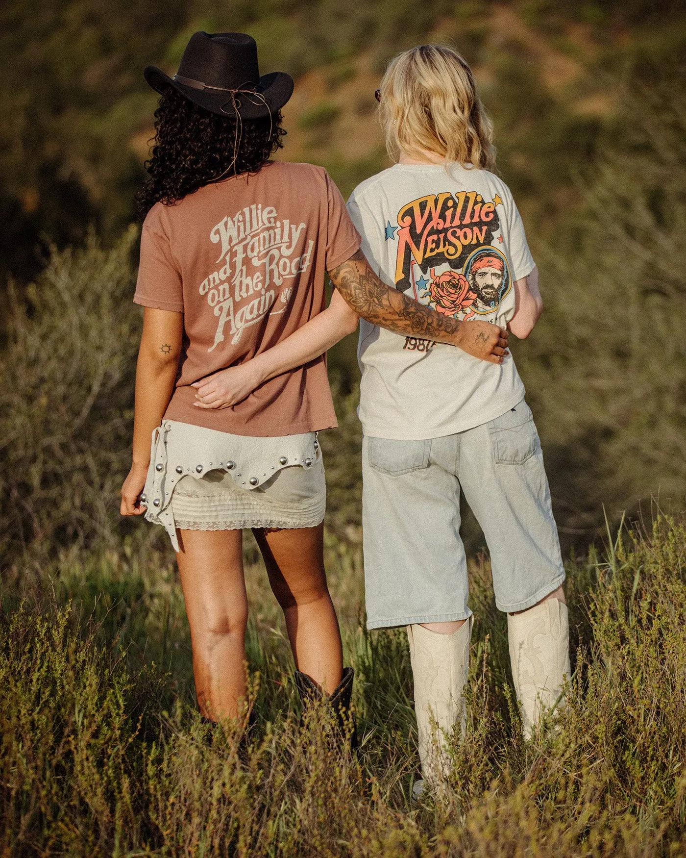 Women's Willie Nelson and the Family Vintage Tee sold by Junk Food Clothing product image thumbnail 2