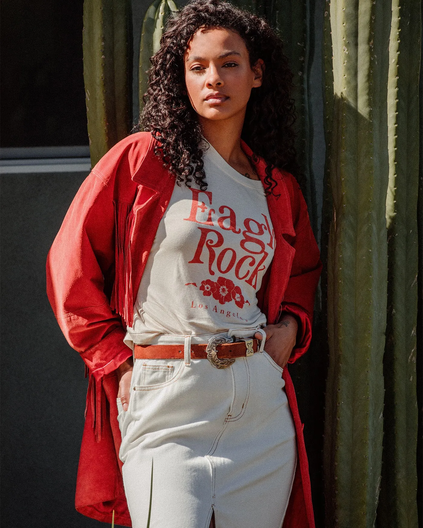 Women's Eagle Rock Vintage Tissue Tank sold by Junk Food Clothing product image thumbnail 2