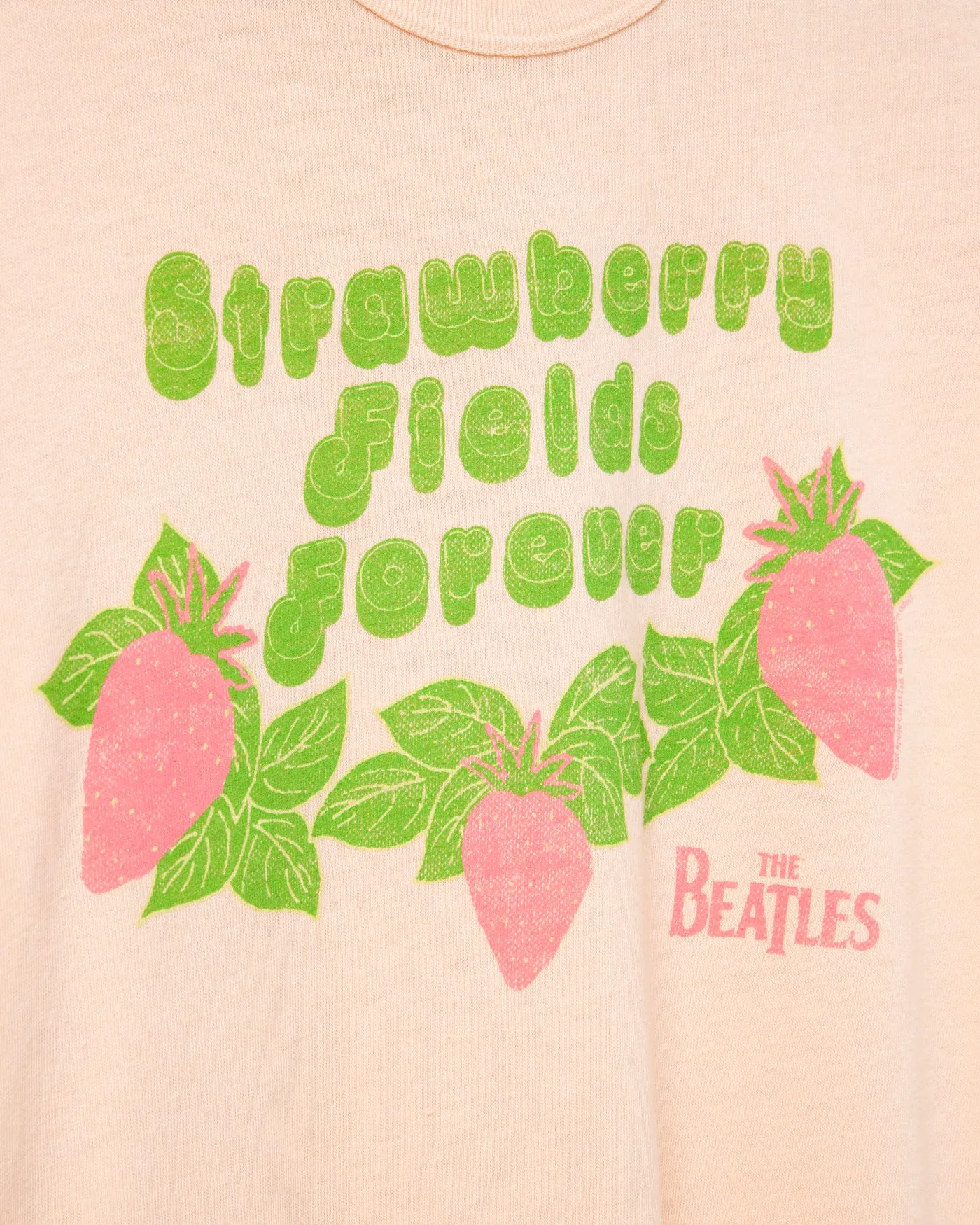 Women's The Beatles Strawberry Fields Forever Original Tee sold by Junk Food Clothing product image thumbnail 3