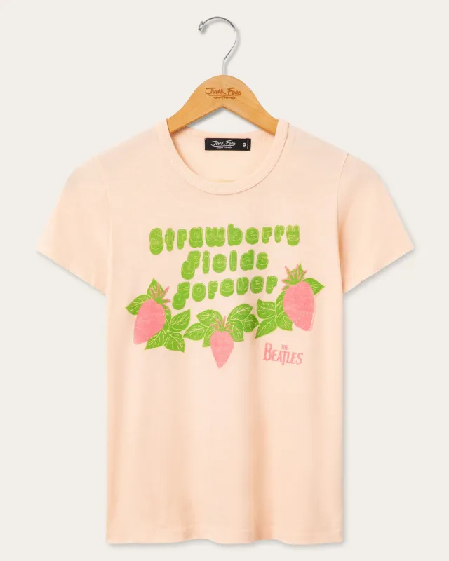 Women's The Beatles Strawberry Fields Forever Original Tee made by Junk Food Clothing