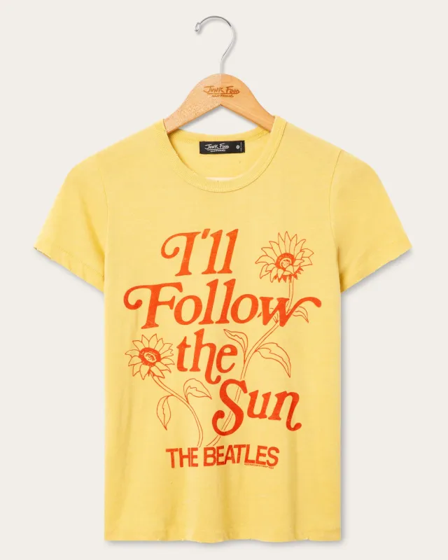 Women's The Beatles I'll Follow the Sun Original Tee made by Junk Food Clothing