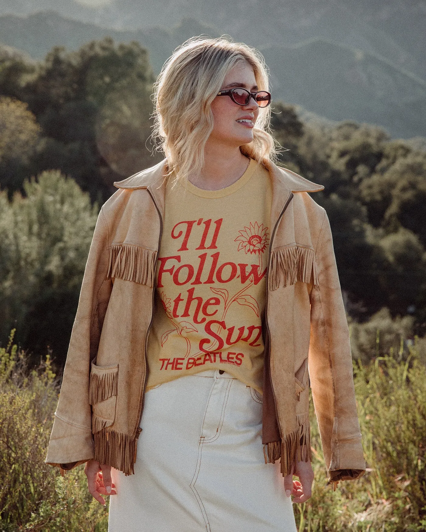 Women's The Beatles I'll Follow the Sun Original Tee sold by Junk Food Clothing product image thumbnail 2
