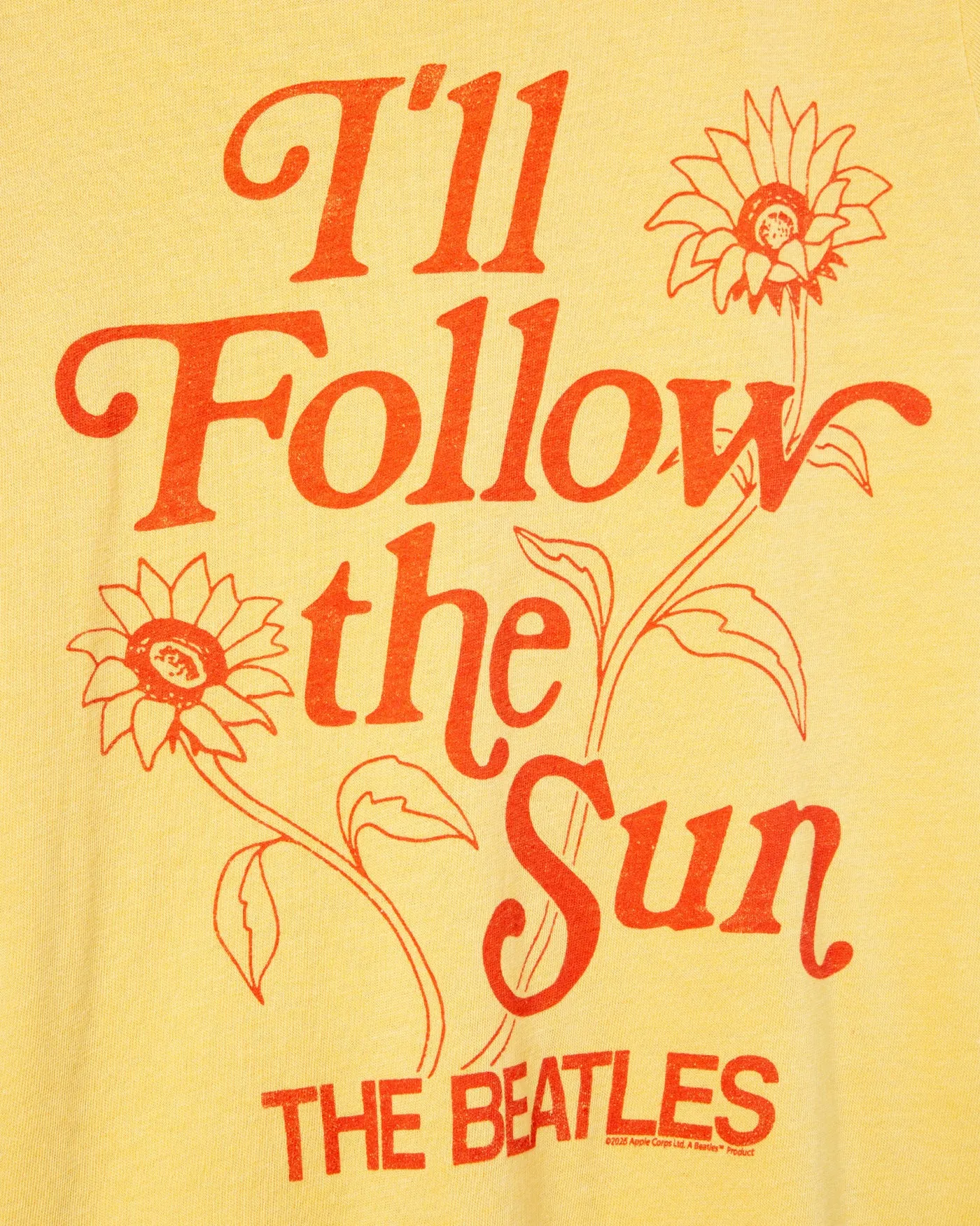 Women's The Beatles I'll Follow the Sun Original Tee sold by Junk Food Clothing product image thumbnail 4