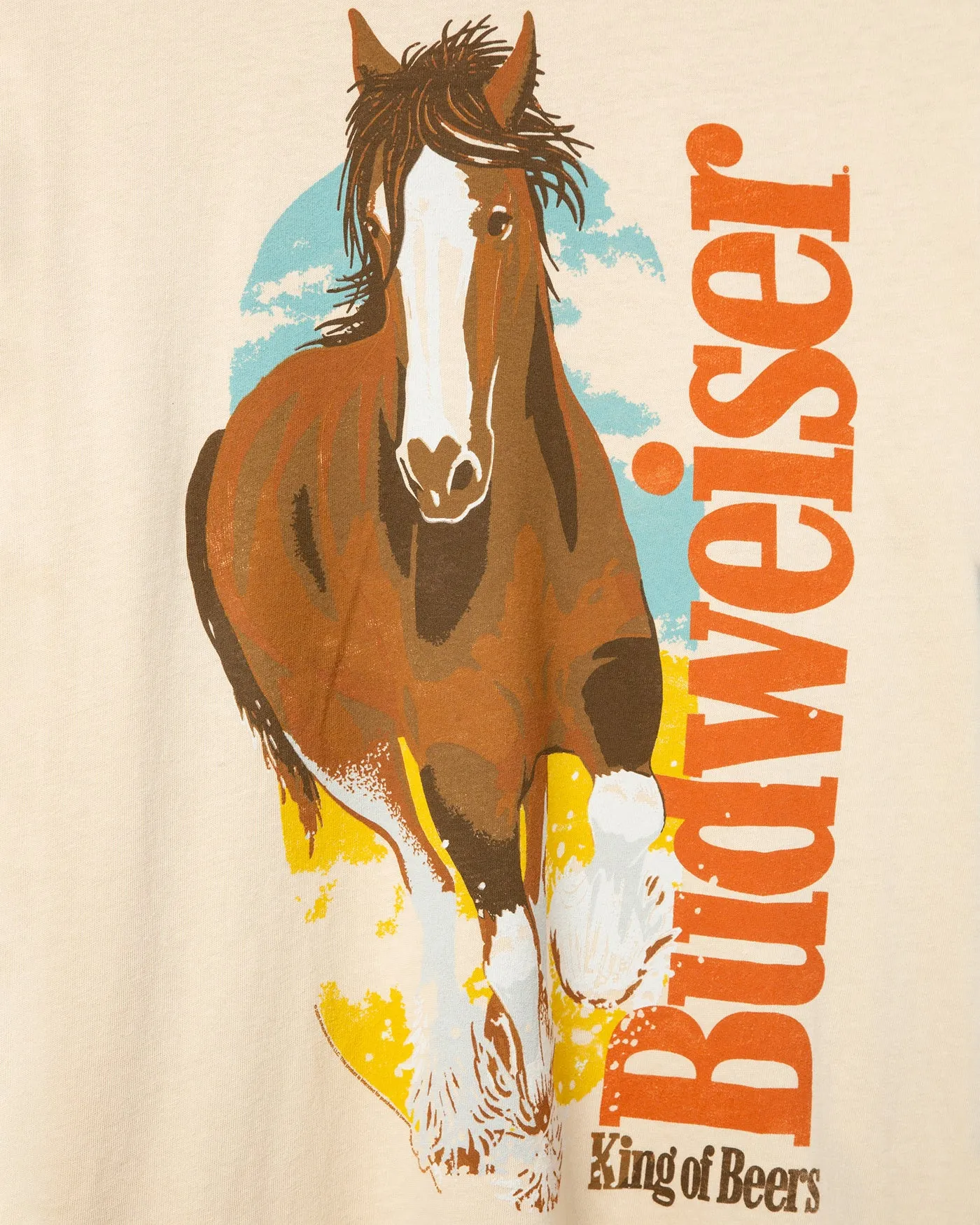 Budweiser Clydesdale Vintage Tee sold by Junk Food Clothing product image thumbnail 4