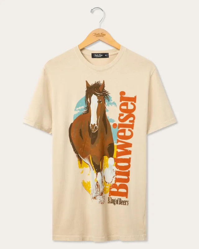 Budweiser Clydesdale Vintage Tee made by Junk Food Clothing
