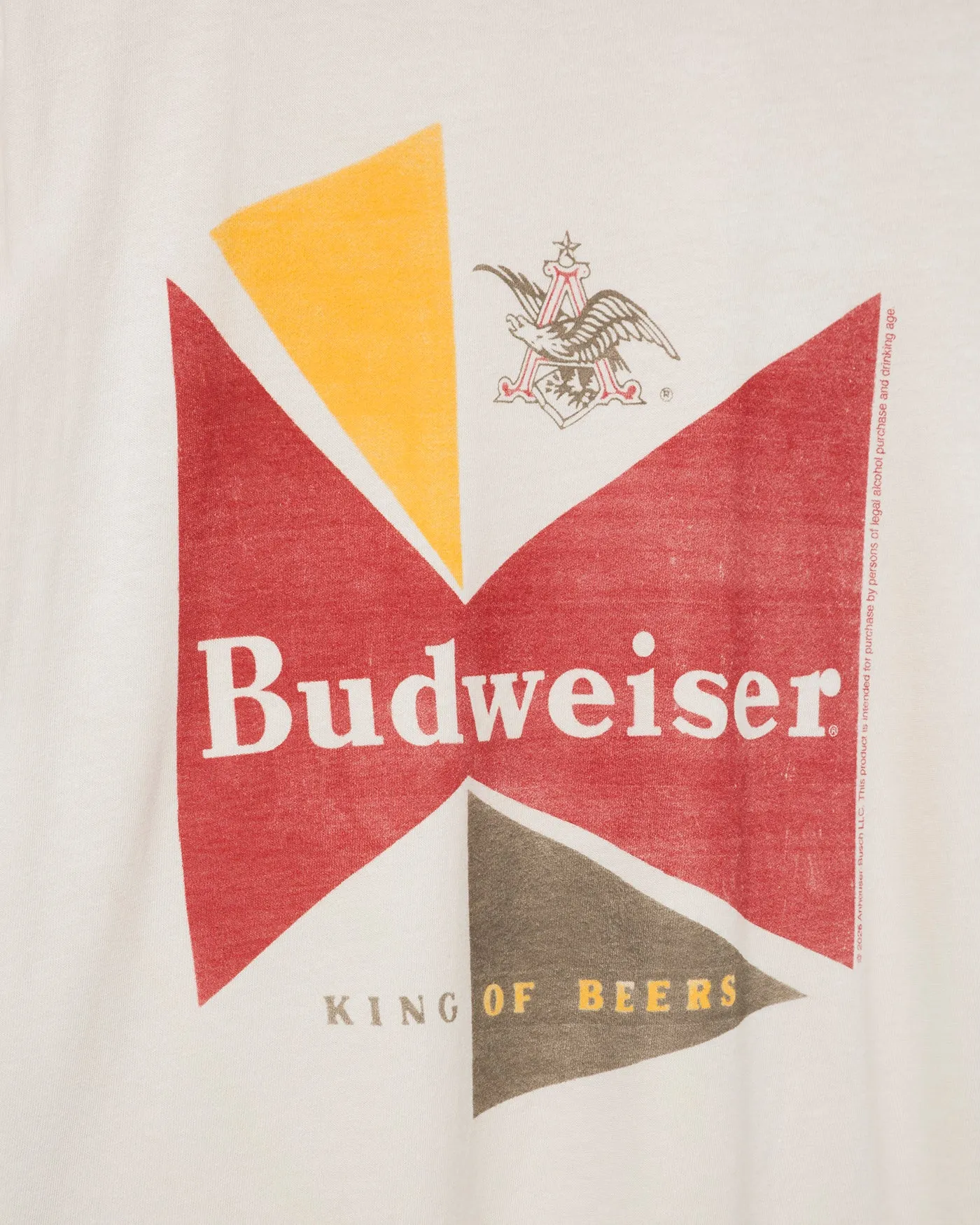 Women's Budweiser Shapes Vintage Destroy Tee sold by Junk Food Clothing product image thumbnail 5