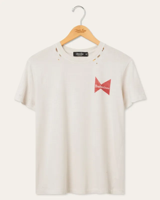 Women's Budweiser Shapes Vintage Destroy Tee made by Junk Food Clothing