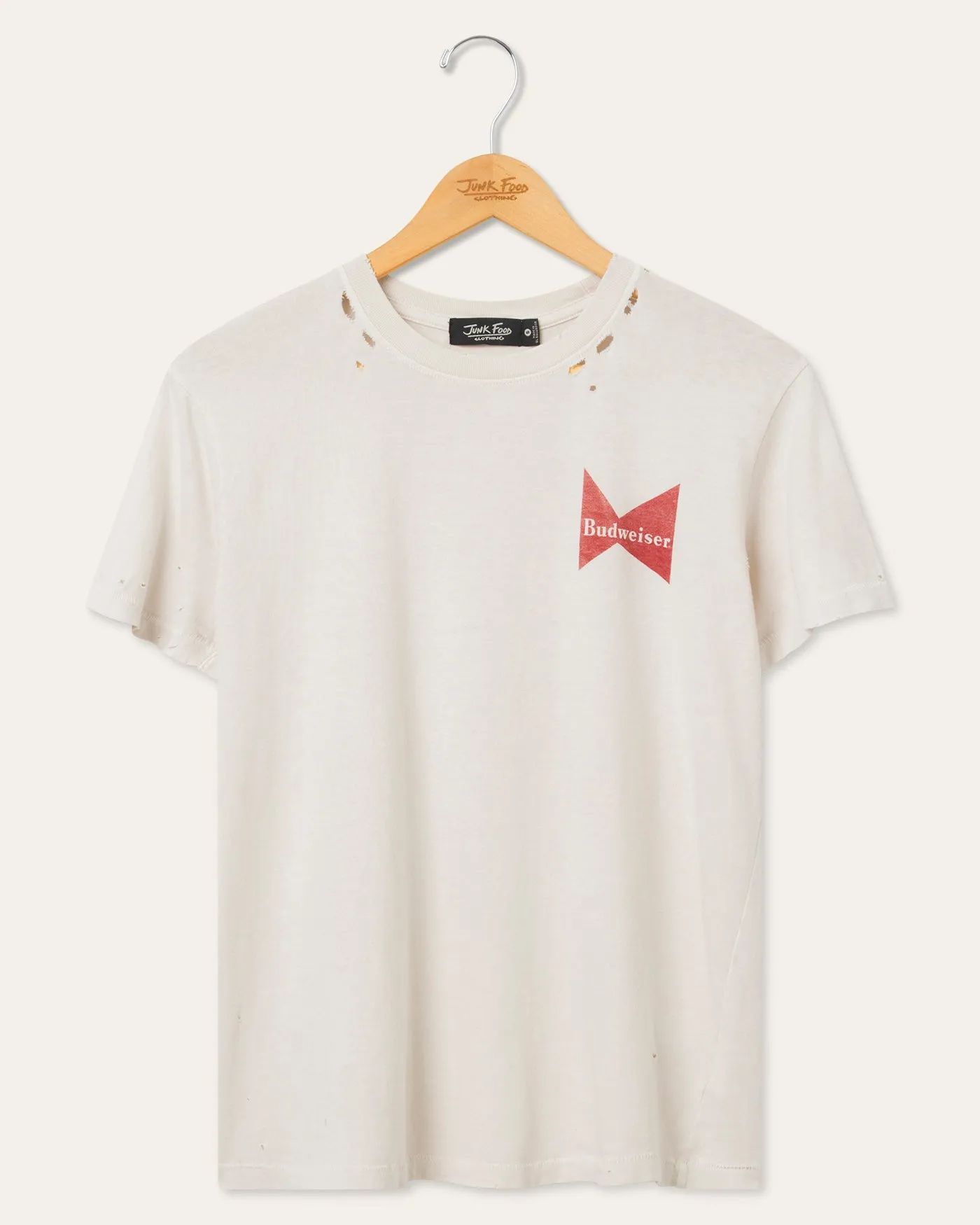 Women's Budweiser Shapes Vintage Destroy Tee sold by Junk Food Clothing