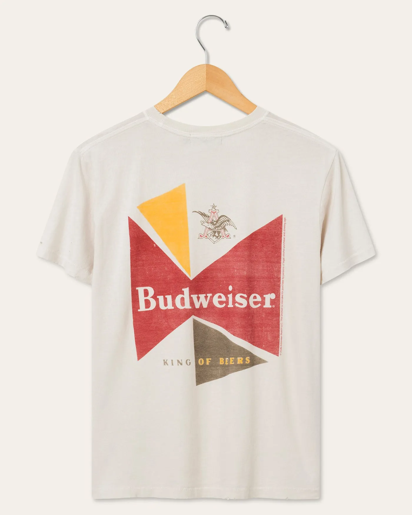 Women's Budweiser Shapes Vintage Destroy Tee sold by Junk Food Clothing product image thumbnail 4