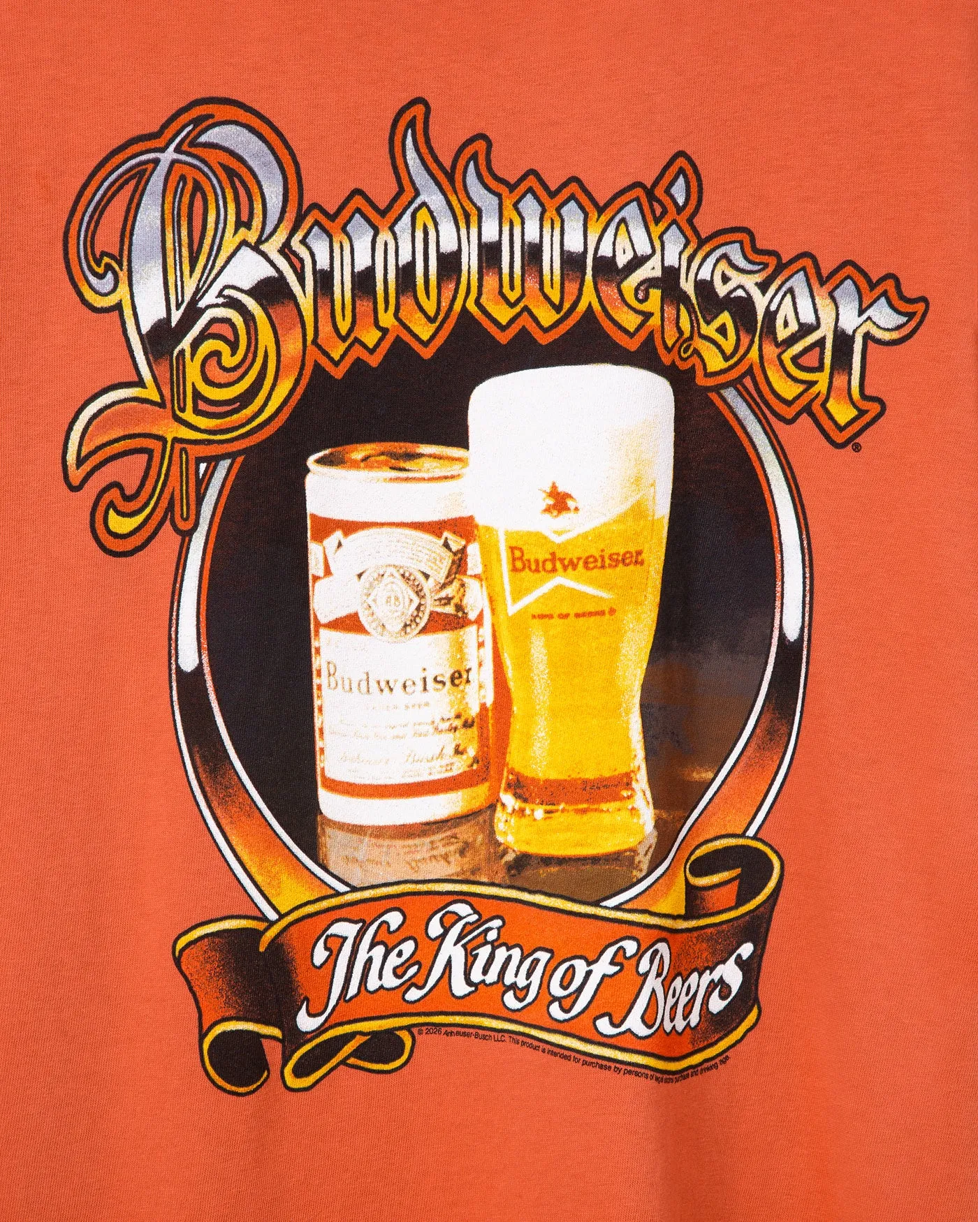 Budweiser King of Beers Vintage Tee sold by Junk Food Clothing product image thumbnail 4