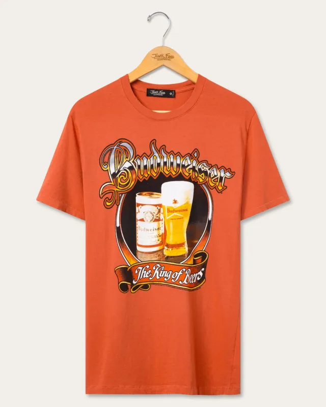 Budweiser King of Beers Vintage Tee made by Junk Food Clothing