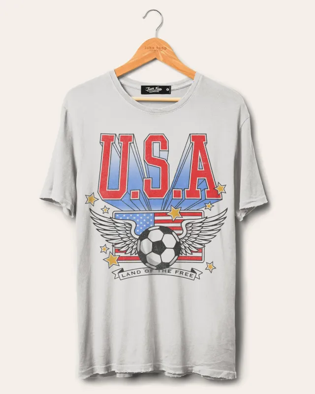 USA Land of the Free Vintage Tee made by Junk Food Clothing