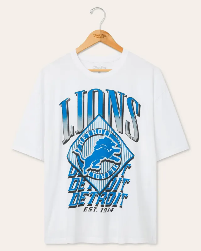Detroit Lions Oversized Tee made by Junk Food Clothing