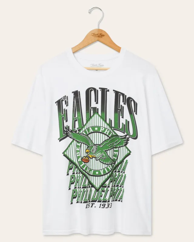 Philadelphia Eagles Oversized Tee made by Junk Food Clothing