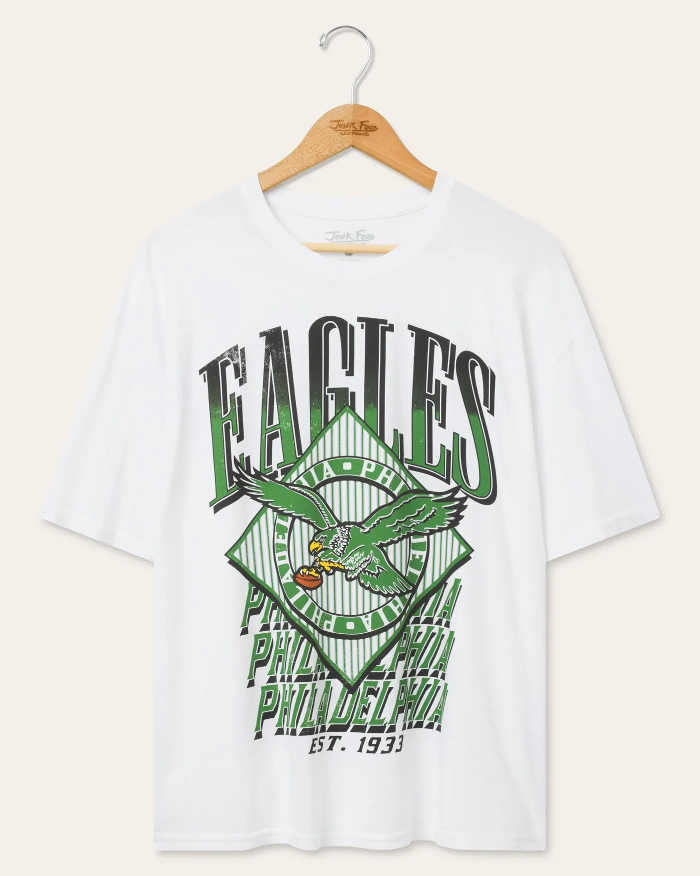 Philadelphia Eagles Oversized Tee sold by Junk Food Clothing