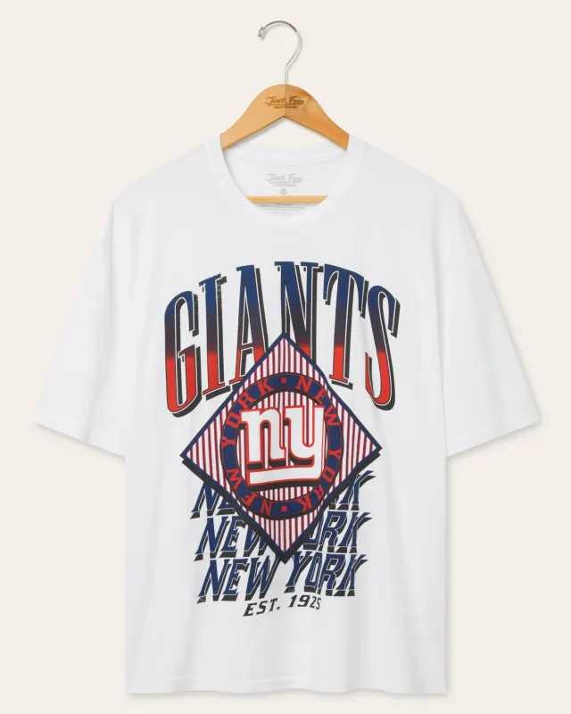 New York Giants Oversized Tee made by Junk Food Clothing