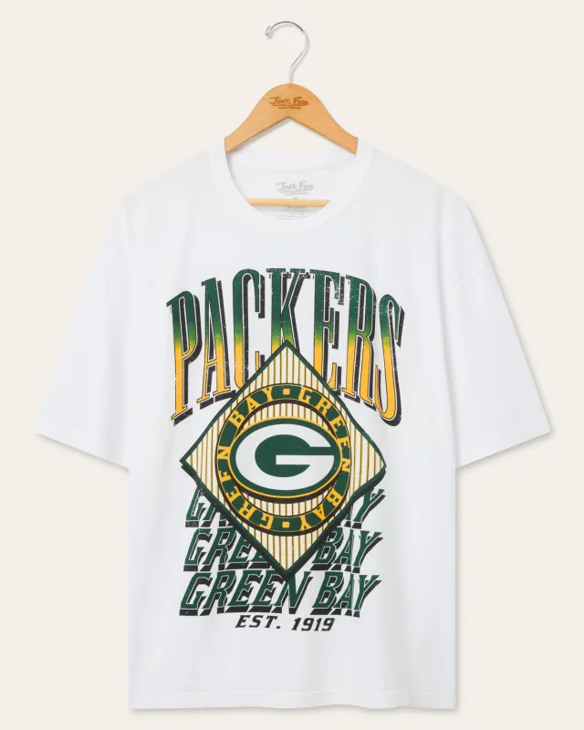 Green Bay Packers Oversized Tee made by Junk Food Clothing